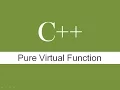 PURE VIRTUAL FUNCTION C Programming Concepts
