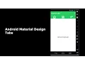 Android Material Design Tabs