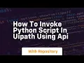 How to invoke python script in uipath using api