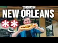 12HRS in New Orleans - A 2 Michelin Chef Shows us Where He Eats Ft Chef EJ Lagasse