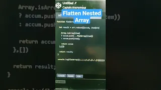 Interview Series Flatten Nested Array