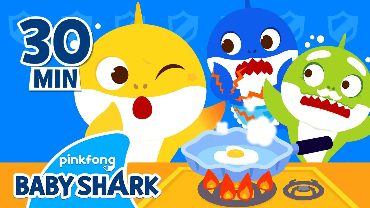 ????WATCH OUT Baby Shark, It's Hot! | +Compilation | Safety Songs for Kids | Baby Shark Official