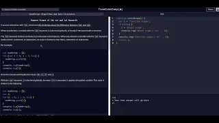 01 Compare Scopes of the var and let Keywords - FreeCodeCamp Solution