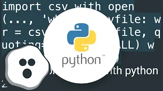 Create a csv file with values from a Python list