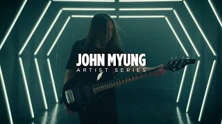 Ernie Ball Music Man John Myung Demos his Artist Series Bongo Six String Bass
