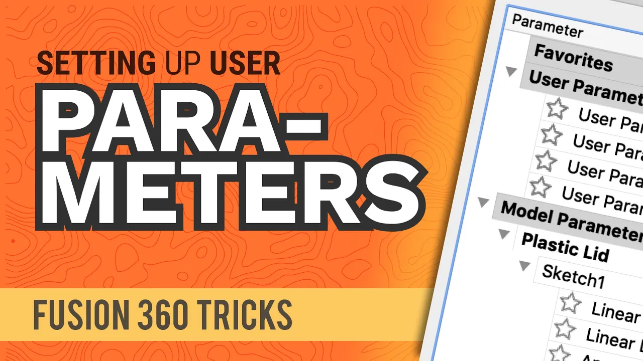 How to Set Up User Parameters in Fusion 360 (with Coffee Can Lid Demo)
