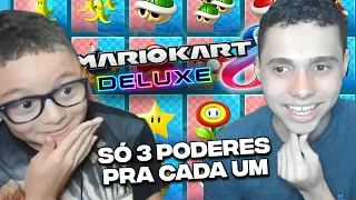 X1 no MARIO KART, mas escolhemos os PODERES