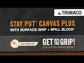Trimaco Stay Put Canvas Plus Dropcloth - Get with the Grip Look for the Orange Thread
