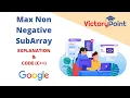 Max Non Negative SubArray Competitive Programming Series