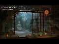 ZEN GARDEN AMBIANCE With Relaxing Light Rain Sounds / Rain Ambience / 8 HOURS