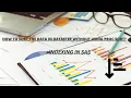 Sorting the data using Indexing in data step SAS Tricky Question