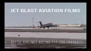 Bounced Landing Delta Airlines Boeing 717-2BD N899AT Windy Arrival YYC