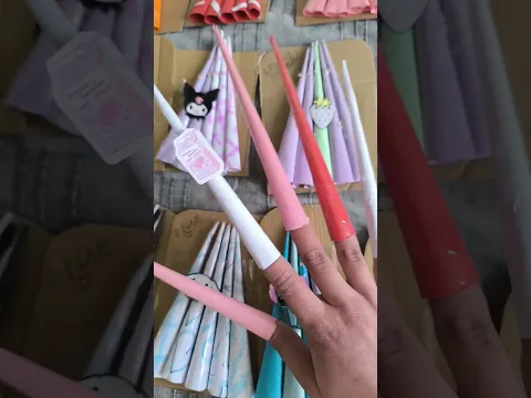 Packing Nail ORDER 🪻🍵 #shorts #order #nails #papernails #craft