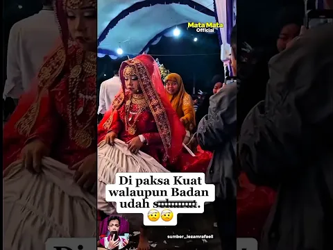 Pengantin Terpaksa Di Infus Dipelaminan #shorts