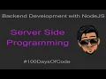 NodeJS Backend Development for Beginners Day9-100DaysOfCode Server Side Rendering h3ck Ph4se