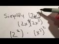 How to simplify 2x 3 2