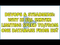 DevOps SysAdmins Why is SQL Server limiting speed one database from IIS 2 Solutions