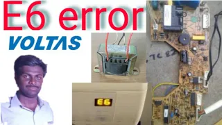 voltas E6 error problem in tamil