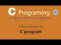 C programing basic structure of a C program