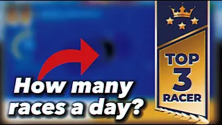 How many races a day does a TOP 3 RACER DO