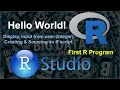 Hello World Program R Programming Creating Running Script in R Display User Input integer
