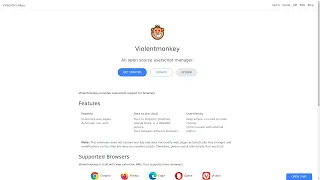 ViolentMonkey an open source alternative to TamperMonkey