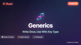 Rust Generics Tutorial - Write Once Use With Any Type Rust for Beginners