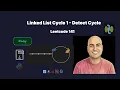 Linked List Cycle - Leetcode 141 Using HashSet and Floyd Cycle Finding Algorithm
