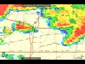 Doppler radar imagery animation of the severe storm system that struck Champaign County Illinois