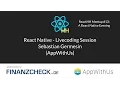 ReactHH React Native - Livecoding Session by Sebastian Germesin from AppWithUs
