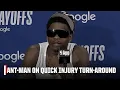 Anthony Edwards explains his rehab process coming back from injury I m not limited NBA on ESPN
