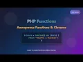 PHP Anonymous Functions Closures Explained for Beginners