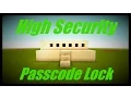HIGH SECURITY Passcode lock tutorial in Minecraft