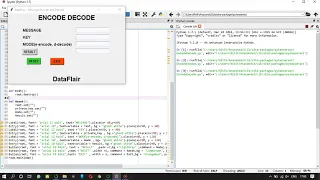 Python project Message encode decode using tkinter