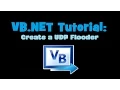 VB NET Tutorial Create a UDP Flooder and website IP grabber Visual Basic 2010 Express