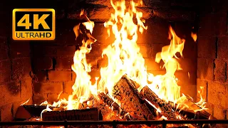 Cozy Fireplace 4K 12 HOURS Fireplace With Crackling Fire Sounds Fireplace Ambience 