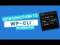 Introduction to WP-CLI in Minutes How to create commands from scratch