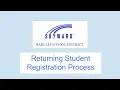 Returning Student Registration Process