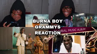 burna boy grammy 2021 premiere ceremony best global music album reaction video