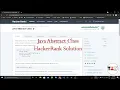 Java Abstract Class HackerRank Solution