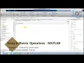 Matrix in MATLAB ll Arithmetic and Element Wise Operations in MATLAB ll Zero Unit Matrix in MATLAB