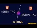 SUB vs SUP tag in HTML - A Beginner s Guide Code Arena