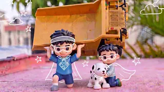Chenchen try a Transporter to Rescue a Trapped Puppy!