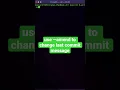 Use amend to change commit message