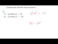 Evaluate each absolute value expression