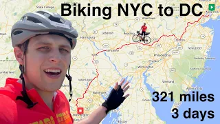 Bicycling from NYC to Washington DC 300 miles in 3 days