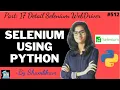 Selenium using python Part 17 Detail Selenium WebDriver cont automation testing using selenium