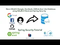 Download Lagu How to Store OAuth2 Google, Facebook, GitHub User into Database - Config Role Permission OAuth2 User