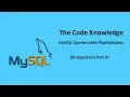 MySQL Queries With PhpMyAdmin IN Operator Part 07