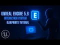 Unreal Engine 5 6 Blueprints Interaction System - Part 1 Interface Base Class UI Setup
